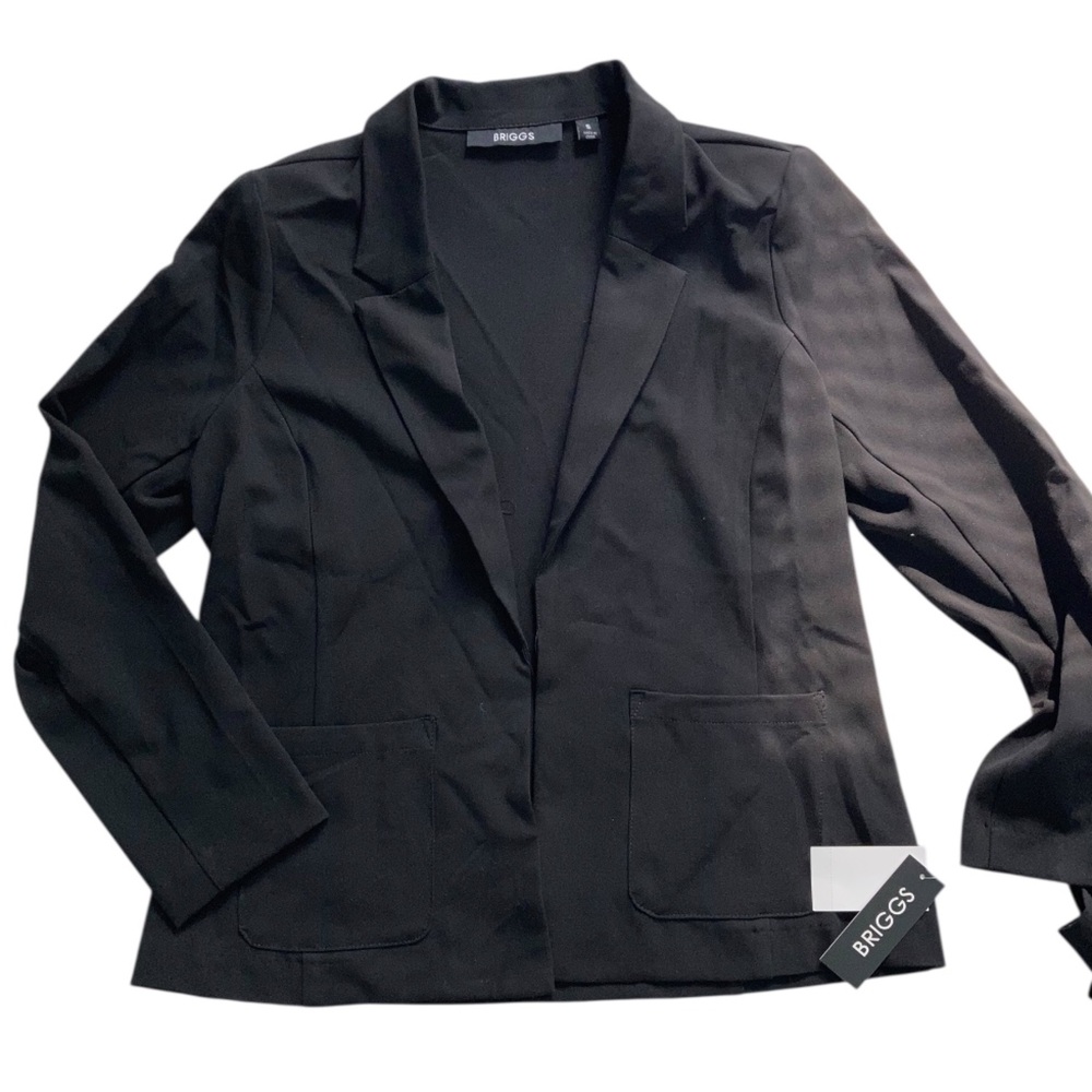 Briggs Black Blazer Elegant Suit Jacket